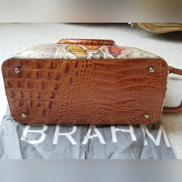 COPY - Brahmin Dark Rum Sol Duxbury Satchel with Matching Wallet - Picture 5 of 11